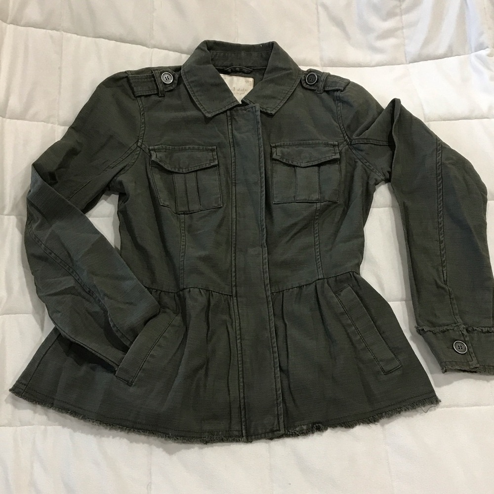 Altar'd State Dark Green Utility Jacket size small